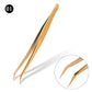 New Lash Extension Tweezers Anti slip Stainless Steel Curved Tip Straight Tweezers High Precision Nail Art Makeup Beauty  Tools