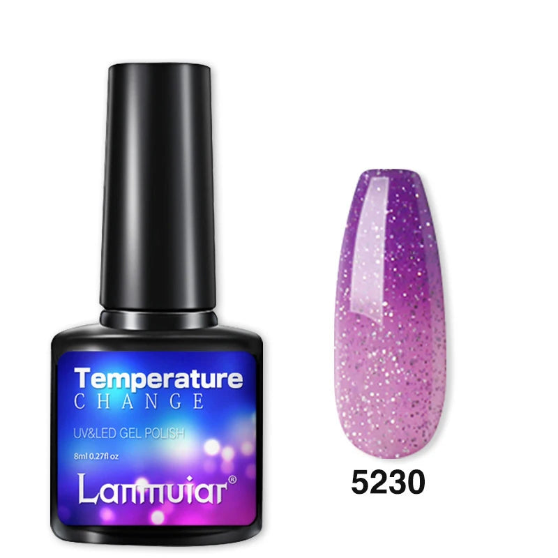 Temperature Color Changing Thermal Nail Polish Fast Drying Water-based Gradient Nail Varnish Manicure Supplies Nail Art