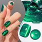 MEET ACROSS Guava & Grape Color Cat Magnetic Gel Green Glass Bead Cat Eye Gel Soak Off UV Gel Nail Art Varnish Salon Home DIY