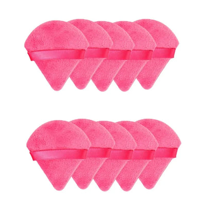 New 10/20Pcs Triangle Velvet Powder Sponge Cosmetics Flours Mini Face Makeup Washable Light Weight Makeup Tool FP03