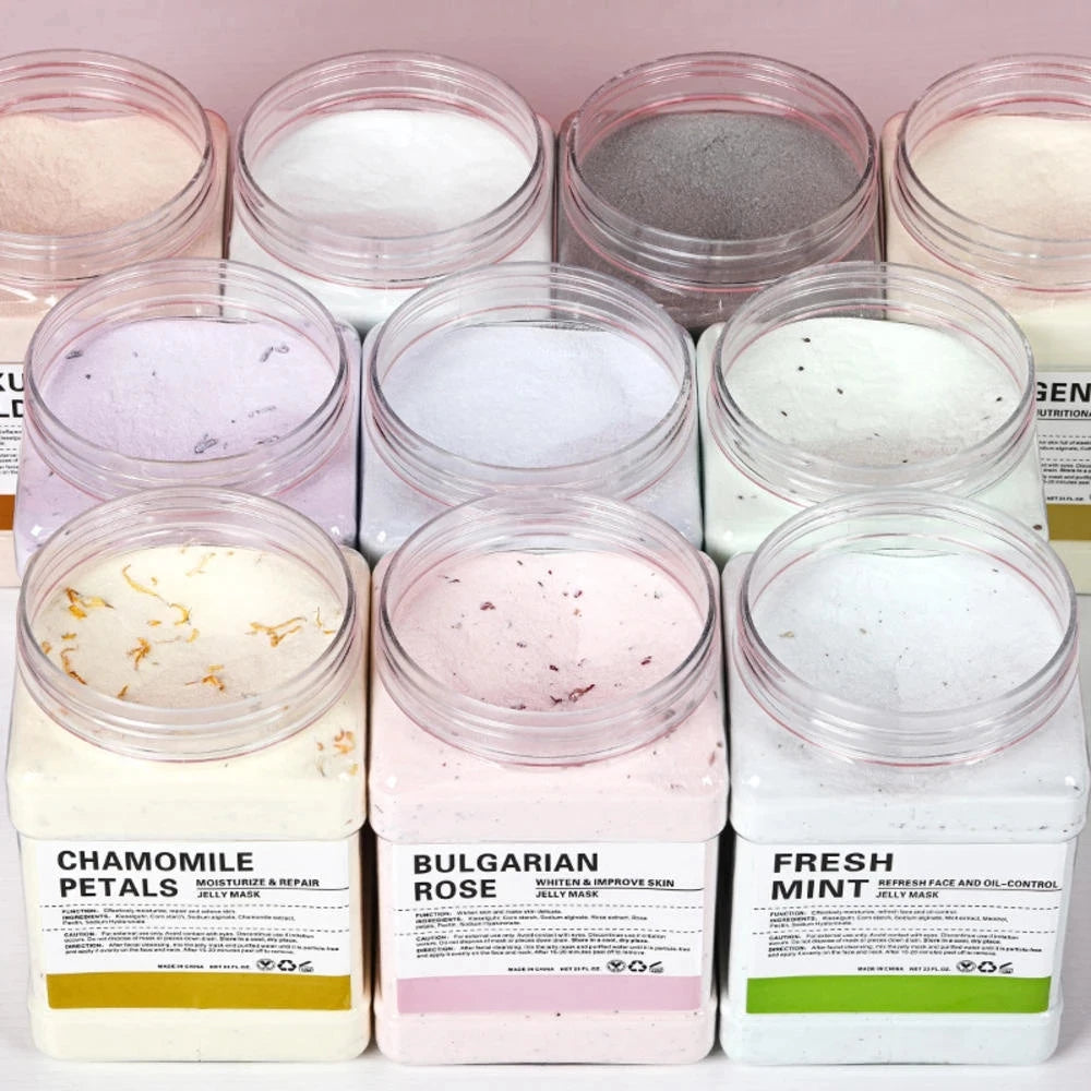 650g Jelly Mask Powder Rose Masks Peel Off Hydroplastic Crystal Collagen Facial Jelly Mask for Face