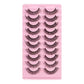10Pairs 3D Mink Lashes russian strip lash Dramatic False Eyelashes Faux Cils Makeup Wholesale Fake Eyelash Extension