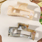 7 Pcs Big Hair Claw Clips 3.4" Non-slip Big Square Matte for Women Girls, Strong Hold Banana Clips for Thick Thin Hair