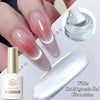 BORN PRETTY 10ml Flow Light White Cat Magnetic Gel Nail Polish Ultra Shine Soak Off UV Gel Mirror Glass Bead Gel Nail Art