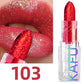 Multi-color Glitter Lipstick Beauty Girl Diamond Waterproof Lip Tint Long Lasting Shimmer Lip Makeup Red Rose Pearlescent  Lip