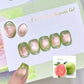 MEET ACROSS Guava & Grape Color Cat Magnetic Gel Green Glass Bead Cat Eye Gel Soak Off UV Gel Nail Art Varnish Salon Home DIY