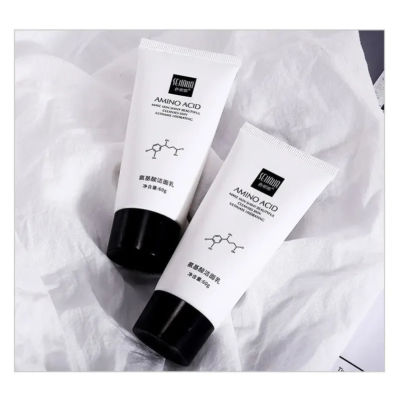 SENANA Amino Acid Face Cleanser Moisturizing Brightening Hydrating Oil-Control Nourishing Skin Care Facial Cleaning Tools