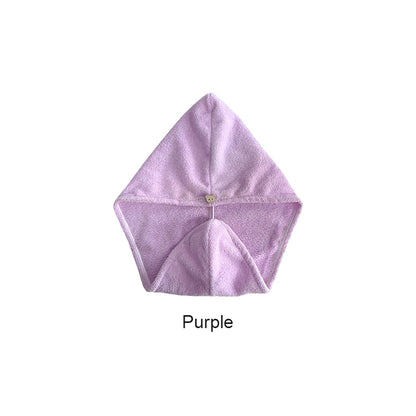 Microfiber Hair Towel Wrap for Women, Shower Spa Head Wrap Hair Drying Hat Turban Microfiber Terry Dry Absorbent Quick Dry Hair