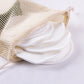 Reusable Bamboo Fiber Makeup Remover Pads 12pcs/Pack Washable Rounds Cleansing Facial Cotton Make Up Removal Pads Tool