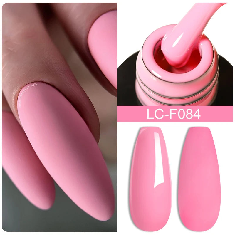 LILYCUTE Fluorescent Nail Gel Polish Orange Red Neon Bright Color Summer Series Soak Off For Manicure Nail Art UV Gel Varnish