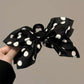French Elegant Hair Claw Crabs For Women Polka Dot Fashion Bow Hair Clip Retro Head Shark Clip Luxury Hair Accessories