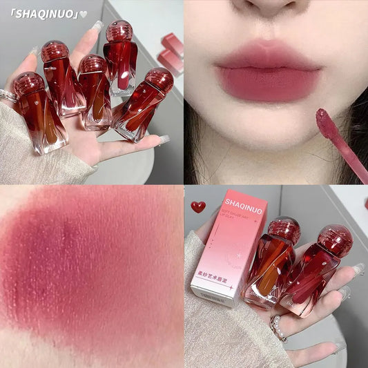 Artistic Soft Mist Mousse Lip Glaze – Velvet Matte Lipstick, Long-Lasting, Non-Sticky Cosmetic Lip Makeup