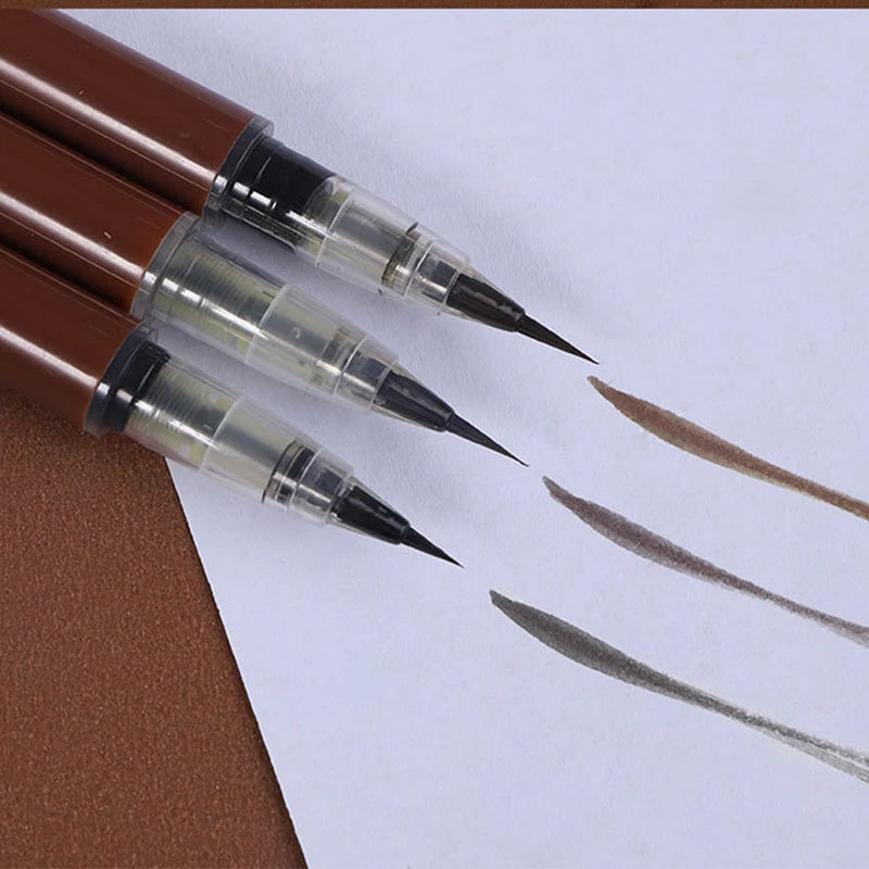 Water eyebrow pencil color natural waterproof makeup does not fade, not easy to faint makeup very fine liquid eyebrow pencil.