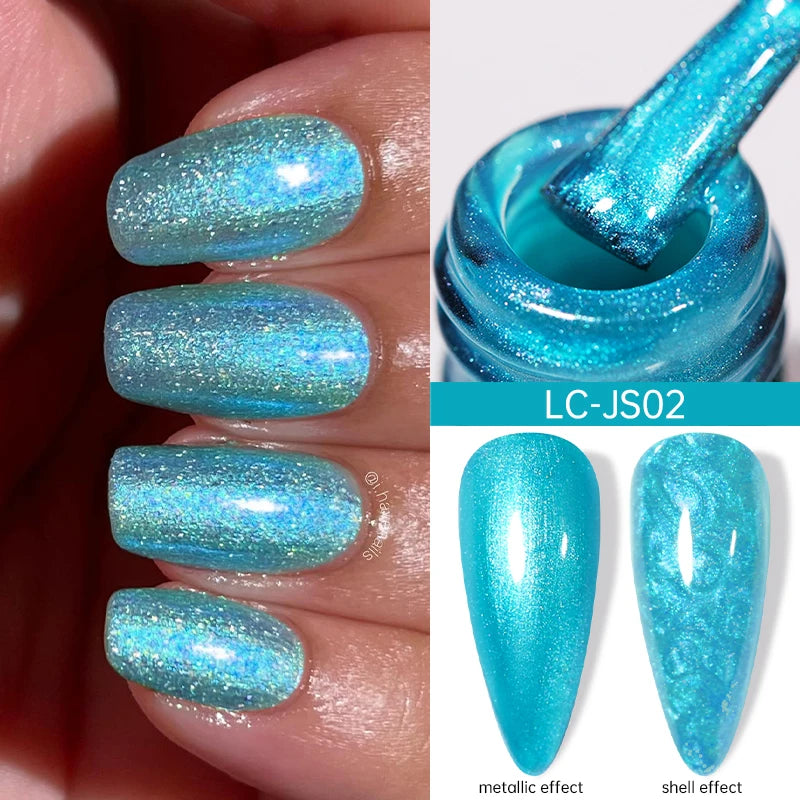 LILYCUTE 5ML Metallic Painting Liner Gel Nail Polish Super Bright Gold Silver Mirror Drawing Gel Semi Permanent Line French Nail