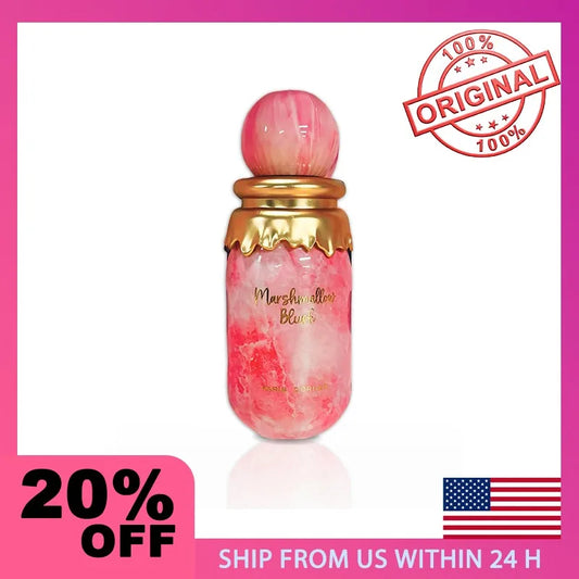 Paris Corner Marshmallow Blush EDP 3.4 Fl Oz | A Unique Gourmand Marshmallow Strawberry Perfume for Women | Long-Lasting
