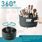 360° Rotating 5 Slot Makeup Brushes Holder Organizer Multi-Functional Desk Storage Cosmetics Storage for Vanity Desktop Bathroom