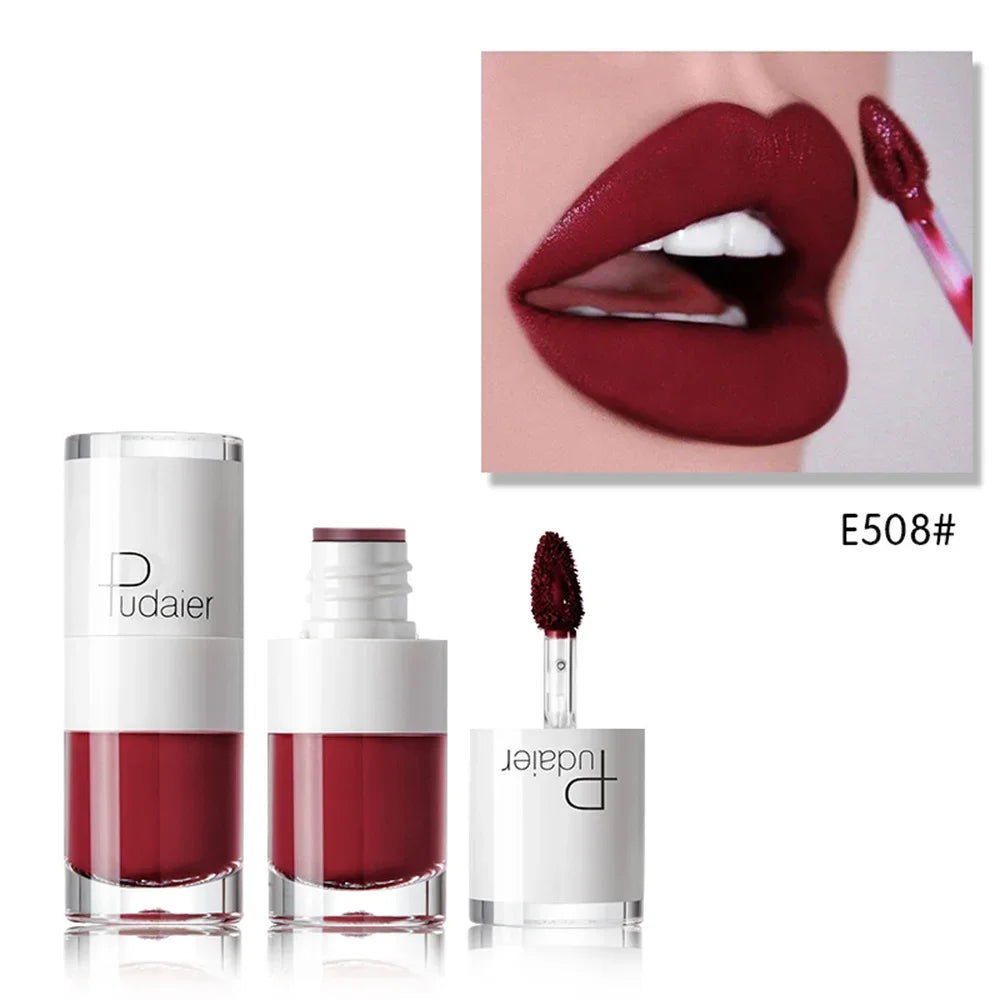 1-PCS Pink Women’s Lipstick – 16 Colors, Long-Lasting Waterproof Liquid Pencil, Matte Lipstick, Lip Gloss Makeup
