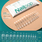 Nailpop 120pcs Nail Tips Extra Short Almond Coffin Square Half Matte Clear Style Full Cover Acrylic Fake Nail Capsule