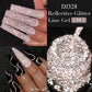 MEET ACROSS 5ml Sliver Metallic Liner Gel Nail Polish Super Bright Mirror Effect Painting Drawing Line Graffiti Stripe Nail Art