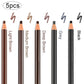 5pcs Professional Microblading Pencil Permanent Eyebrow Pencil Tattoo Waterproof Art Tint Makeup Eye Brow Pen Enhancers Cosmetic