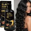 Black Hair Dye Shampoo 3in1 with Ginger & Biotin - Long Lasting Color & Gray Coverage for Vibrant Hair