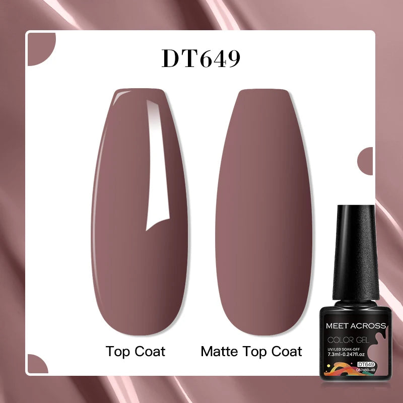 MEET ACROSS 7ml Golden Cat Magnetic Gel Nail Polish Dark Brown Red Green Christmas Nail Art Varnish Winter Autumn For Nails