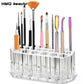 26 Holes Acrylic Makeup Brushes Holder Desktop Lipstick Organizer Eyeliner Cosmetics Pen Storage Rack Transparent Showing Shelf