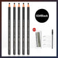 5pcs Professional Waterproof Microblading-Style Eyebrow Pencils – Long-Lasting, Smudge-Proof, Natural Tint Makeup Enhancers