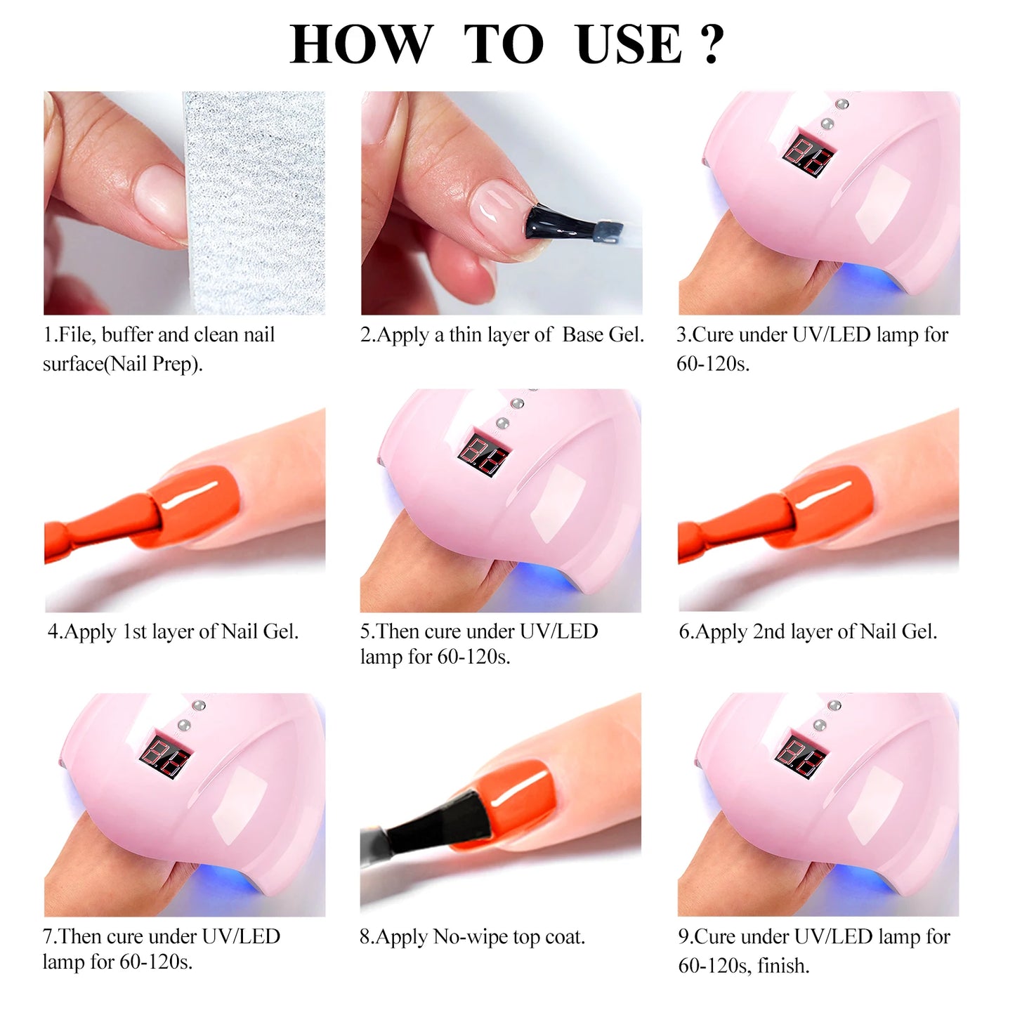 MEET ACROSS 7ml Purple Nail Gel Polish Semi Permanent Nail Art For Nails Decoration UV LED Painting Gel Varnish Nail Supplies