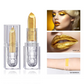 High-pigmented Gold Lipstick Shiny Metallic Matte Velvet Waterproof Long Lasting Sexy Gold Lip Gloss Women Lip Makeup Halloween