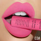 QIBEST Matte Liquid Lipstick Waterproof Lasting Velvet Lip Gloss Tint Tube Nude Pigment Red Black Purple Orange Lipsticks Makeup