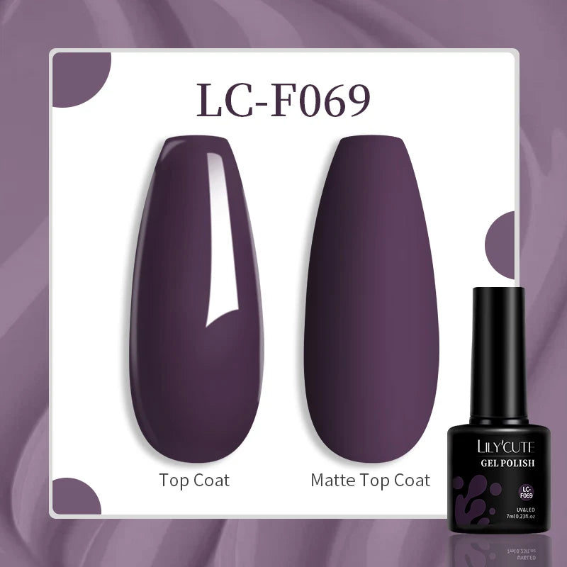 LILYCUTE 7ML Eggshell Gel Nail Polish White Black Material Semi Permanent Autumn Varnish With Any Color Gel Soak Off UV Manicure