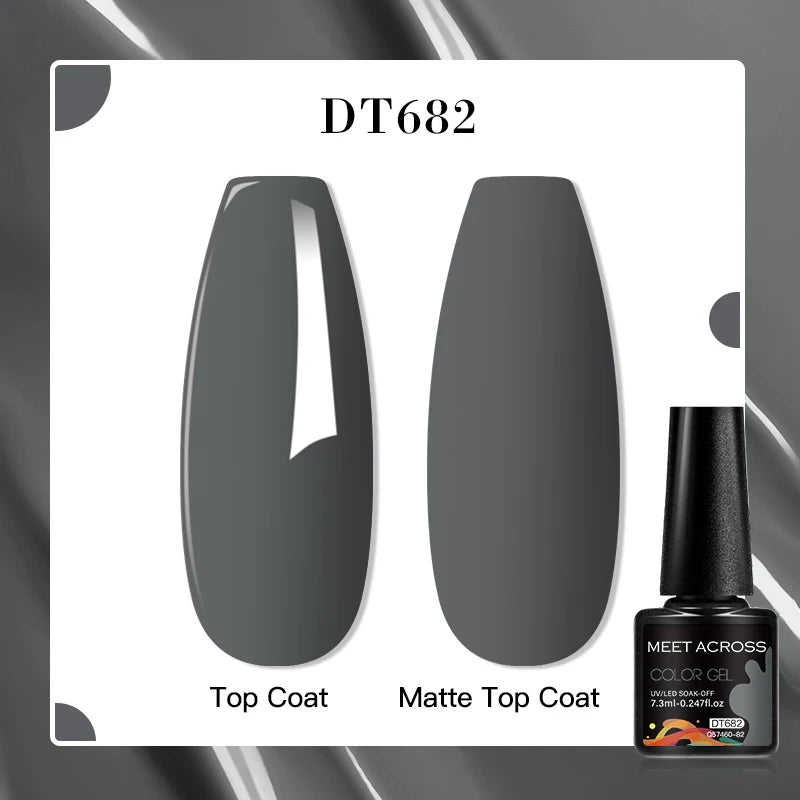 MEET ACROSS 7ml Golden Cat Magnetic Gel Nail Polish Dark Brown Red Green Christmas Nail Art Varnish Winter Autumn For Nails