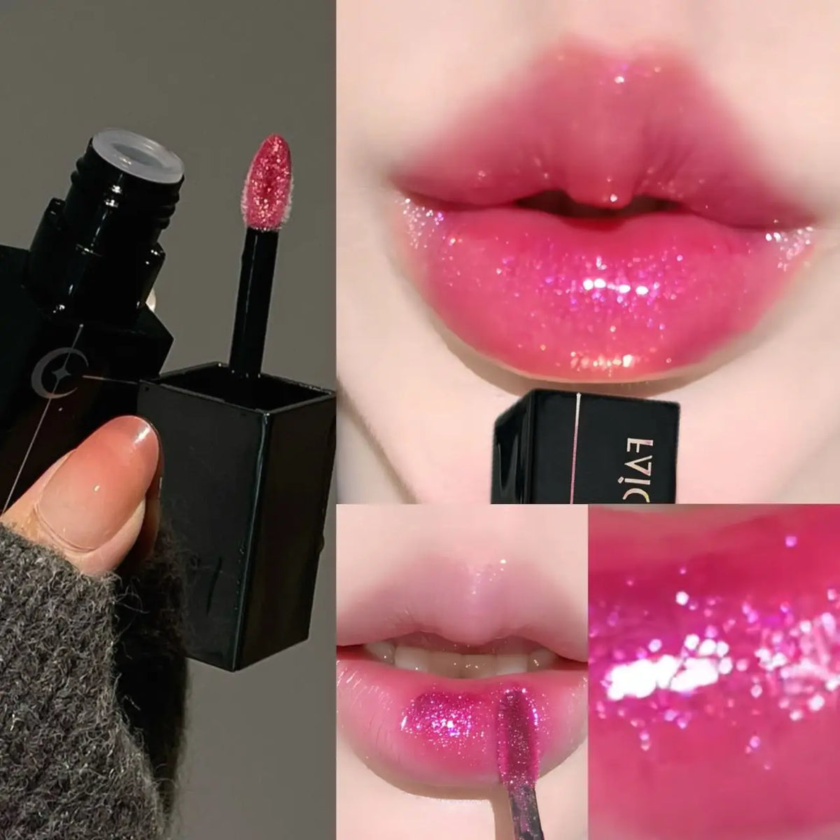 Punk Blue Green Matte Lipgloss Gothic Black Lipstick Waterproof Dark Red Liquid Lipstick Halloween Makeup Non-stick Cup Lip Tint