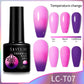 LILYCUTE Thermal Nail Gel Polish 3 Layers Temperature Shiny Color Changing Series Semi Permanent  Soak Off UV Nail Gels Polish
