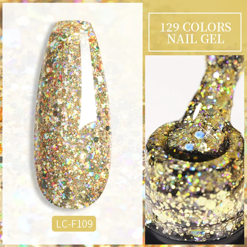 LILYCUTE 7ML Eggshell Gel Nail Polish White Black Material Semi Permanent Autumn Varnish With Any Color Gel Soak Off UV Manicure