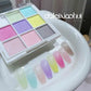 16-Grid 16 Color Solid Rubbing Powder Palette for Nail Art DIY Gradient Smudge Pat-pat Powder Nail Art Manicure Gradient Pigment