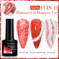 LILYCUTE 7ML Auroras Glitter Thermal Gel Nail Polish Temperature Color Changing Semi Permanent Soak Off Nail Art UV Gel Varnish