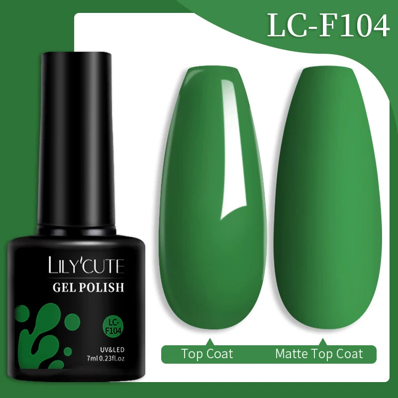 LILYCUTE Fluorescent Nail Gel Polish Orange Red Neon Bright Color Summer Series Soak Off For Manicure Nail Art UV Gel Varnish