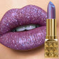 1PC Sexy Color Glitter Lipstick Flash Lasting Easy Color Diamond Lip Tint Shiny Metallic Lip Makeup Gifts for Women Lip Gloss