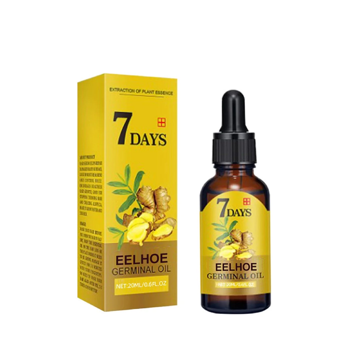 Ginger Hair Care Oil Hair Roots Scalp Treatment Improve Androgenetic Alopecia Scalp Treatment Serum Strengthen Hair Roots
