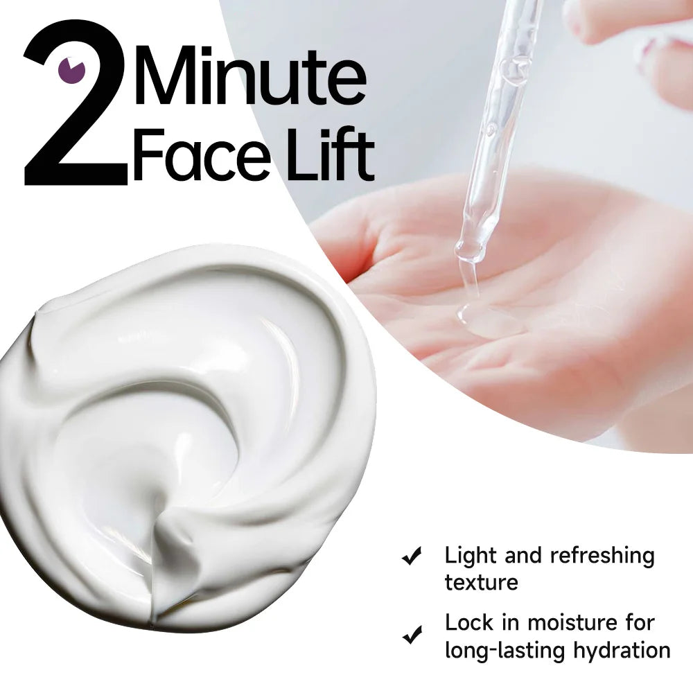 YOUNGCOME 2 Minute Face  Lift Day&Night Cream with Retinol and Serum, Hyaluronic Acid, Collagen,  Anti-Aging Firming Moisturizer