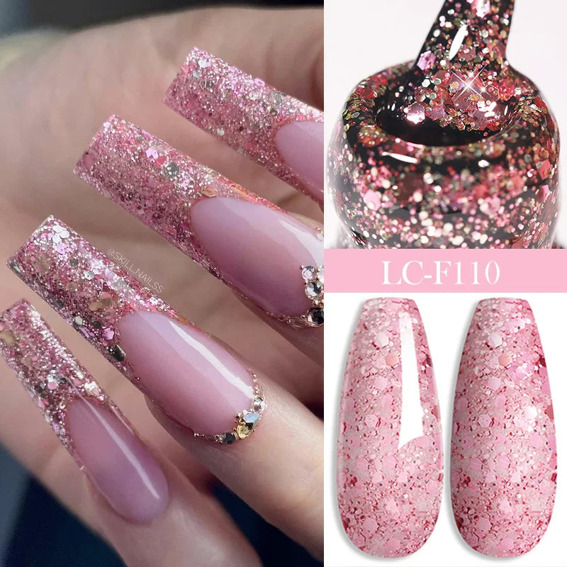 LILYCUTE 5ml White Black Liner Gel Nail Polish Colorful French Painting Stripe Semi Permanent Drawing Nail Art UV Gel Varnish