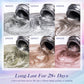 MEET ACROSS 7ml Porcelain White Cat Eye Gel Polish Holographic Glitter Magnetic Galactic Effect Gel Nail Polish Soak Off UV Gel