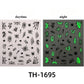 Halloween Nail Stickers - 3D Glow in Dark Cute Ghost Design Luminous Self Adhesive Nail Decals for Halloween