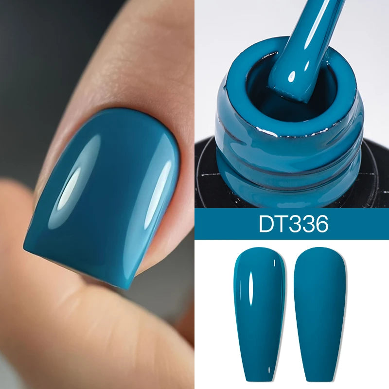 MEET ACROSS 7ml Eggshell Thermal Gel Nail Polish Temperature Changing Gradient Nail Art Varnish Winter Soak Off Gel For Nails