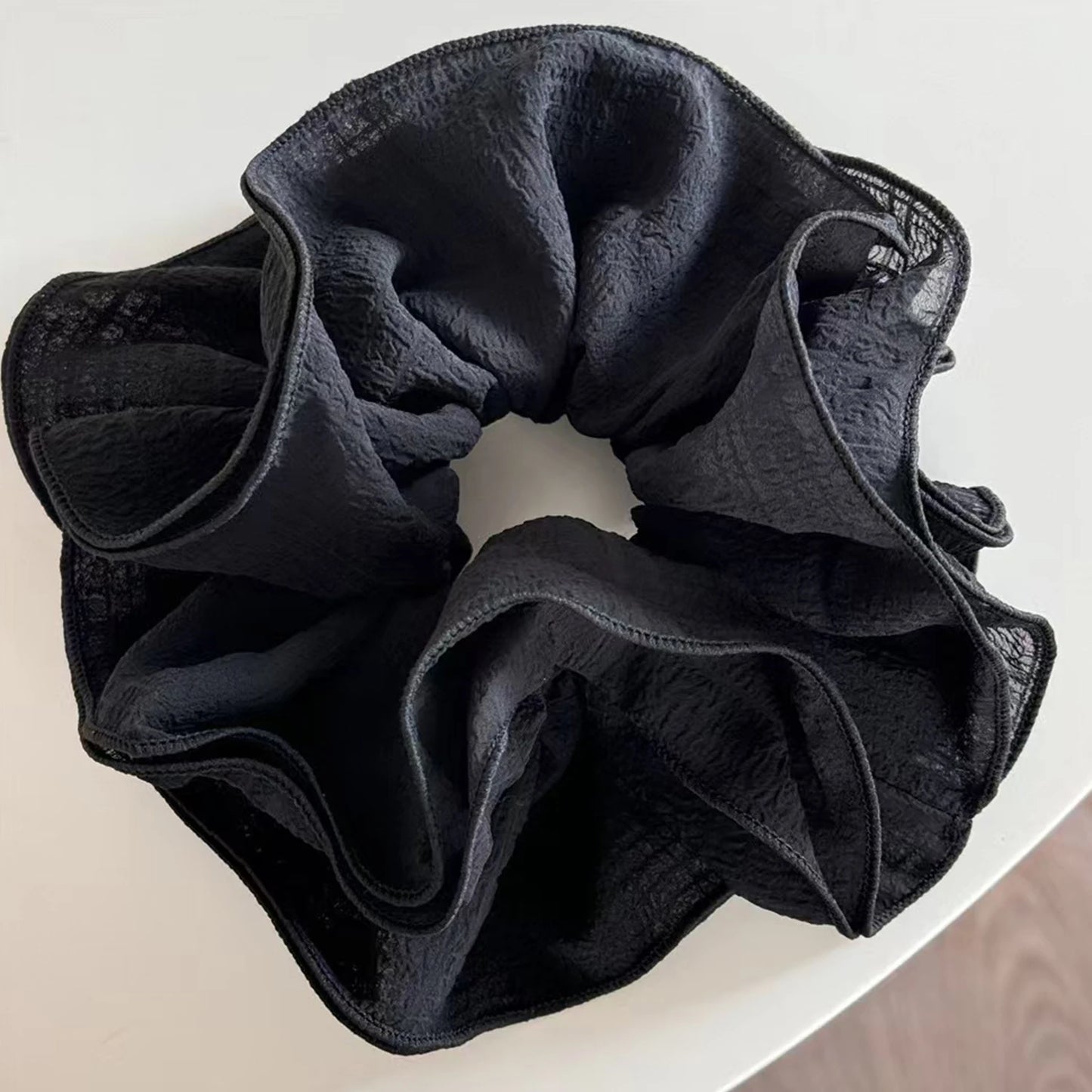 Korean Fashion Big Scrunchies For Girls Pink White Hairties For Bun Hairstyle Hair Bands Hair Accessories For Women Headwear