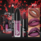 Long Lasting Velvet Lipstick Set Matte Non Transfer Waterproof Lip Gloss Liner Combo High Color Intensity Halloween Makeup