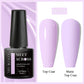 MEET ACROSS 7ml Black White Red Gel Nail Polish Glitter Semi Permanent Nail Supplies Gel Vernis for All-Season Nails Design