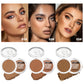 QIBEST Cream Contour Palette Dark Bronzing Powder Charlotte Makeup For Face Highlighter Bronzer Long-Lasting Concealer Cosmetics